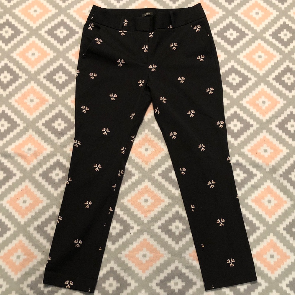 Ann Taylor LOFT Womens Black “Marissa Skinny”Trousers Size 6